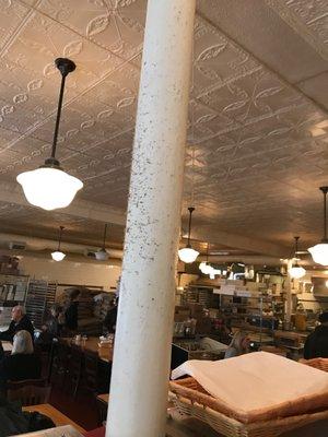 And that's dirt, dust and grease on the pillar just above the bread and bakery tables.