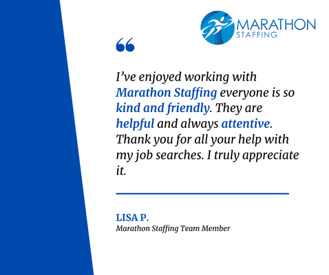 Marathon Staffing was founded to help people achieve. For over 30 years, we have been working to reimagine the job search exp...