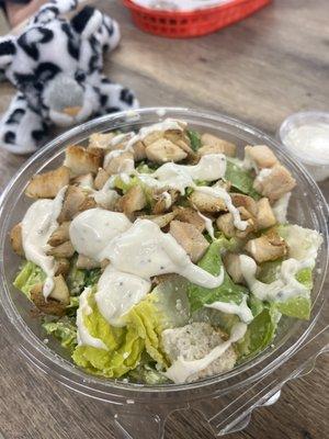 Caesar salad with chicken