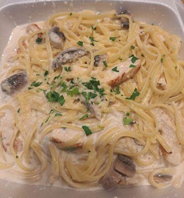 Chicken fettuccine