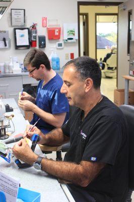 Our dental team, always hard at work!