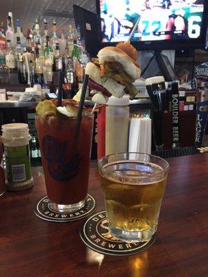 Bloody Mary Slider during packer game