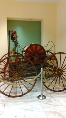 An antique fireman's engine from Philadelphia.