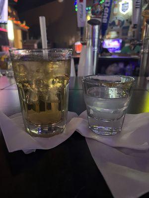 Jack and sprite, cucumber shot