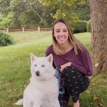 Dr. Jenssen and her dog, Ally