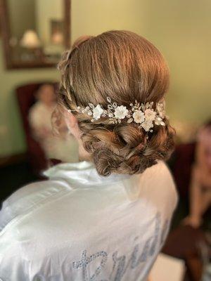 Bridal updo by Mary