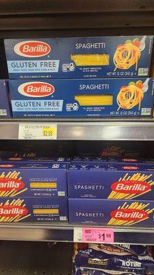 Gluten-free spaghetti. October 2024