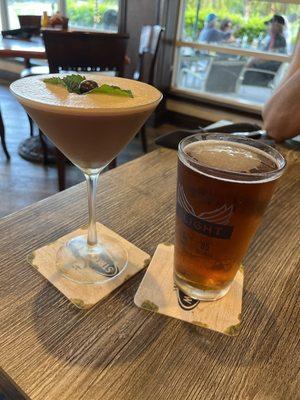 Expresso Martini and a cold Yeungling