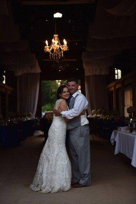 Gorgeous couple enjoying their wedding day