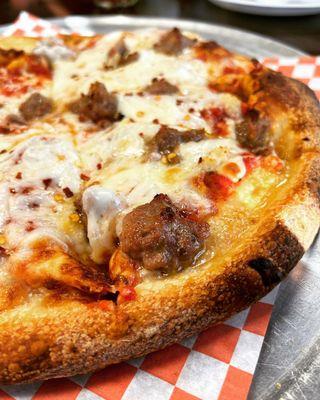 We'll take the trail marked on your father's map  Sausage & Garlic Pie from #annaspizza