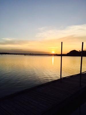 Sunset over Lake Corpus Christi...