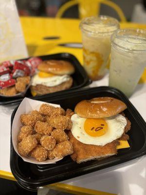 IG: vannieexplores   Matcha, mango milk, sausage, katsu, mango puff