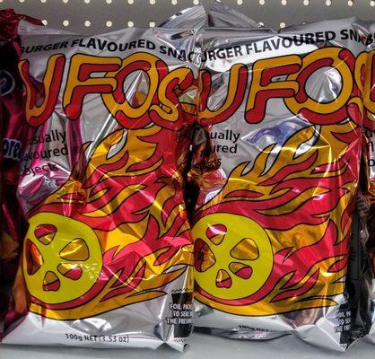 UFOs... AKA Burger flavored snacks... AKA "Unusually Flavored Objects" *Cue X Files music*