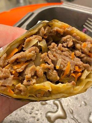 Delicious Bulgogi Burrito