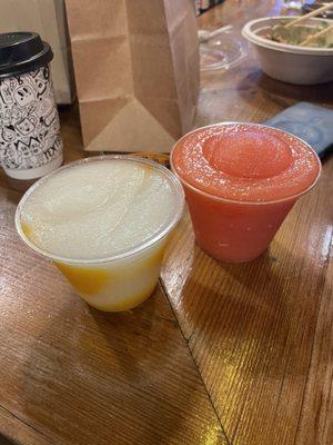 Mango with margarita, watermelon