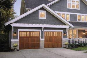 Duel Wooden Garage Doors