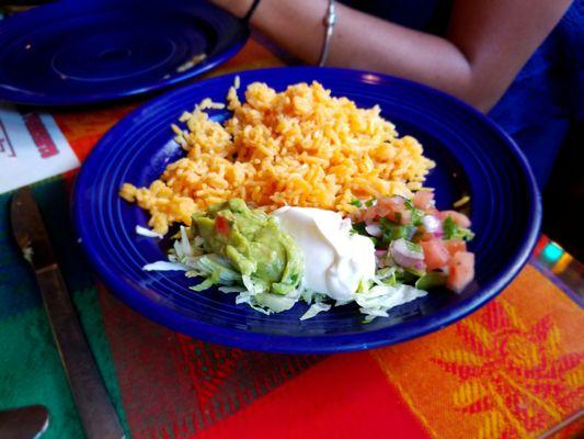 Sides for fajitas double rice instead of beans