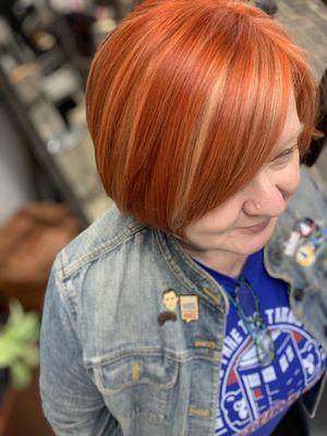 Perfect sunset /color /cut by jackie