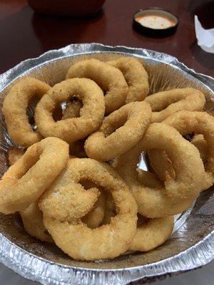 Onion Rings - big AND plentiful! Not as oniony which can be good if you don't like that