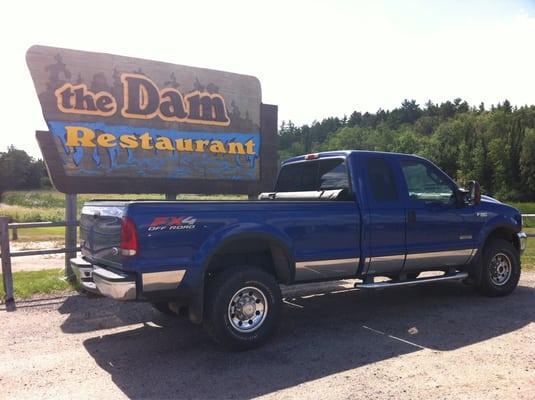 The Dam Restaurant (and F-350)..