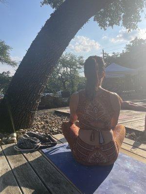 Outdoor yoga