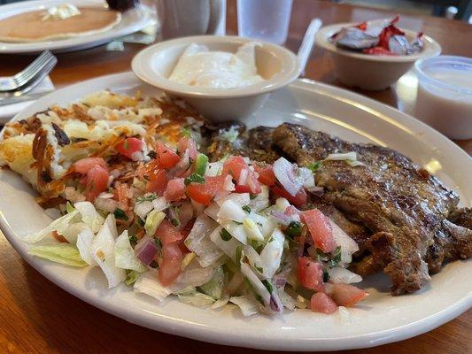 1. Carne Asada Breakfast Plate