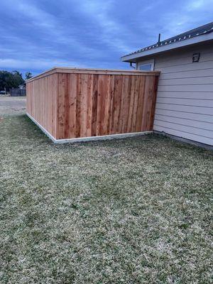 New fence