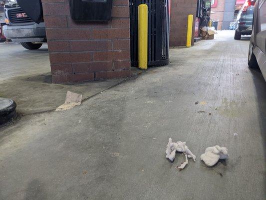 Litter at the QuikTrip