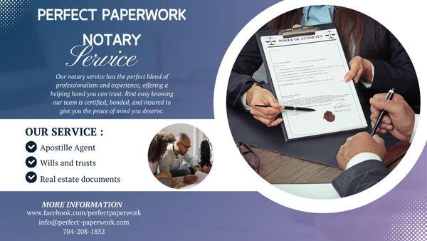 Perfect Paperwork Notary Services