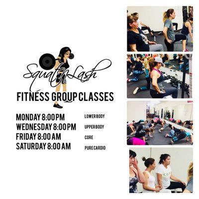 Group classes are designed to build the body you want!