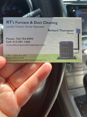 RT's Air Duct & Furnace Cleaning