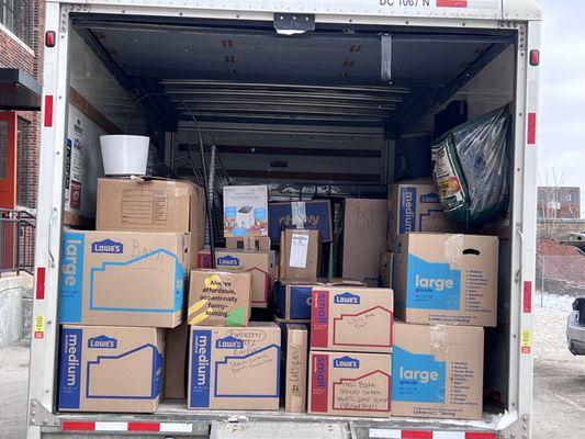 Loading a clients truck!