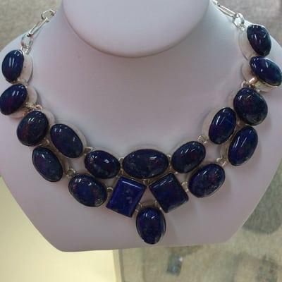 Lapis Lazuli Sterling Silver Necklace