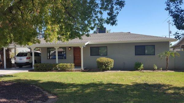 After photo in Phoenix.. It was the house of the mother of a Roofing Contractor I know.