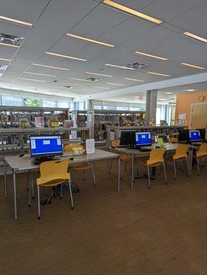 computers in the childrens area