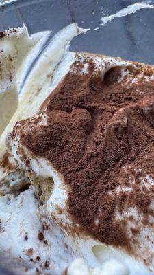 Tiramisu that melts in the mouth.