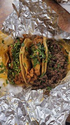 Pastor and Asada tacos