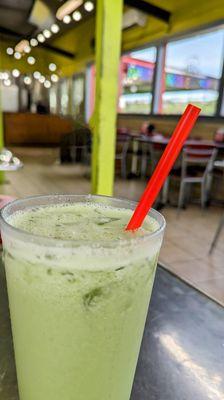 Cucumber and lemon agua fresca