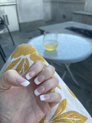 French tips from Nina at Magic Nails