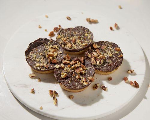 Karen's Chocolate Toffee Almond Tarts