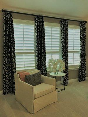 Plantation Shutters, 4.5" louvers