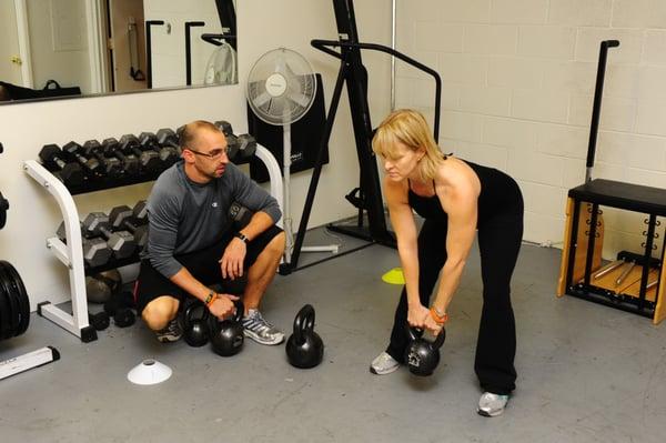 Kettlebell training