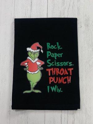 Grinch Throat Punch Dish Towel