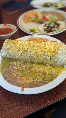 Chili Verde Burrito!