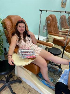 Getting the spa pedicure