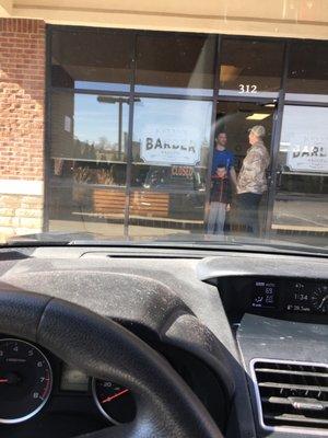 The Barber and a customer