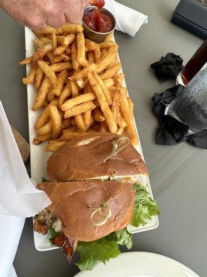 6/3/23, Grilled Chicken Sandwich with side of fries