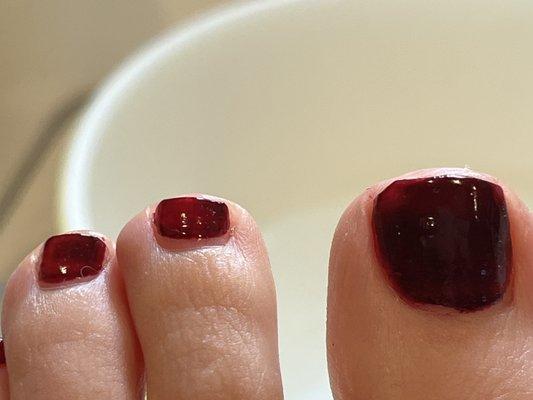 Uneven pedi