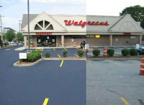 Specializing seal coating and striping parking lots