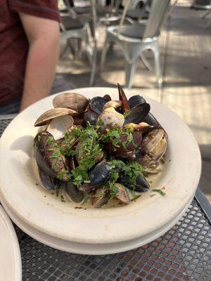 Clams and mussels